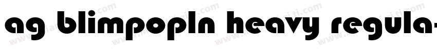 ag blimpopln heavy regula字体转换